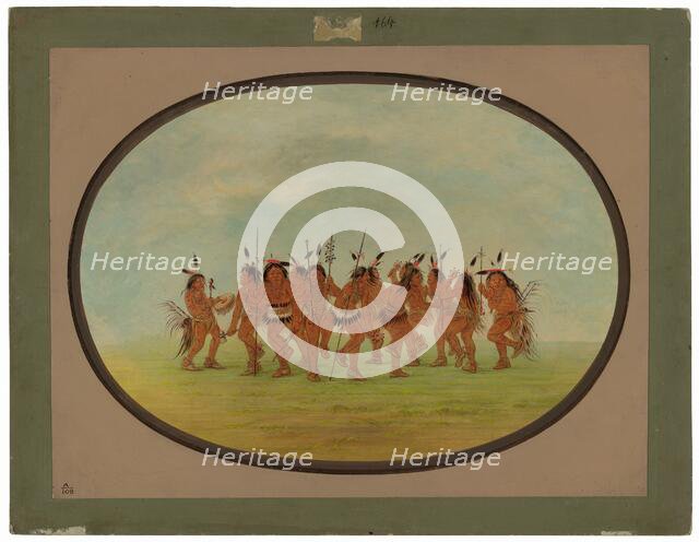 Amusing Dance - Sioux, 1861/1869. Creator: George Catlin.