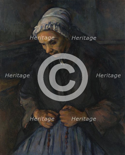 An Old Woman with a Rosary, c. 1895. Artist: Cézanne, Paul (1839-1906)