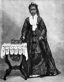 Ranavalona III., the new Queen of Madagascar, 1883. Creator: Unknown.