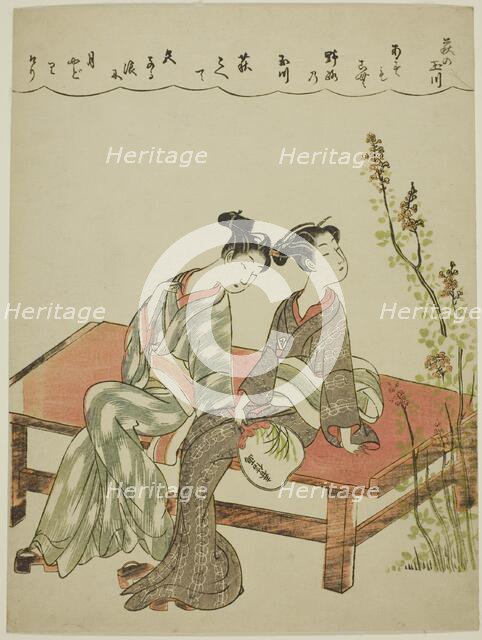 The Hagi Jewel River, from an untitled series of Six Jewel Rivers, c. 1770/71. Creator: Shiba Kokan.