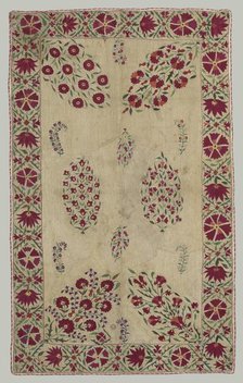 Suzani:divan cover, 1700s. Creator: Unknown.