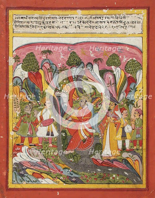 Sindhu Ragaputra, Son of Shri Raga, Folio from a Ragamala (Garland of Melodies), c1775. Creator: Unknown.