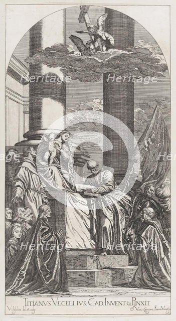 The Pesaro Madonna, 1682.. Creator: Valentin Lefebvre.