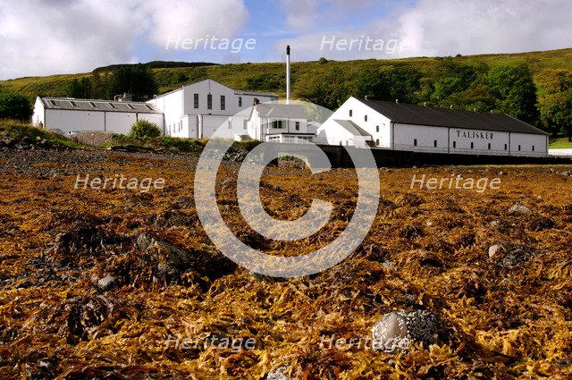Talisker Distillery, Isle of Skye, Highland, Scotland.