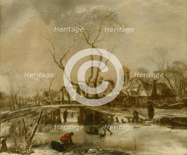 Winter Landscape, c1646-1679. Creator: Jan van de Cappelle.