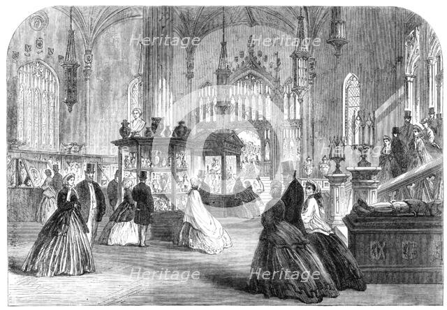 Exhibition at Alton Towers...in aid of the Wedgwood Institute...the Octagon Room, 1865. Creator: Unknown.