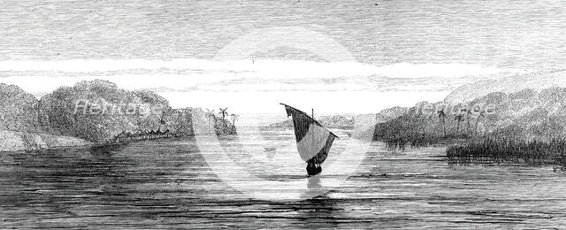 Sketches by Lieutenant Cameron in Central Africa...Lukuga Outlet of Lake Tanganyika...1876. Creator: Unknown.