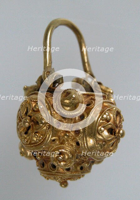 Basket Earring, Byzantine, 10th-11th century. Creator: Unknown.