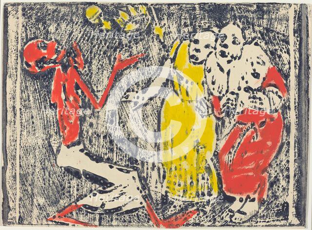 Death as Juggler, 1918/1919. Creator: Christian Rohlfs.