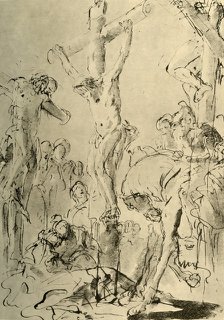 'Crucifixion', mid 18th century, (1928). Artist: Giovanni Battista Tiepolo.