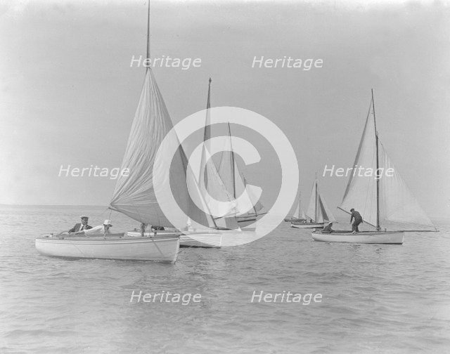 Start of race at East Cowes Sailing Club, July 1921. Creator: Kirk & Sons of Cowes.