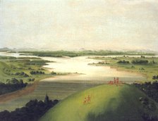Mouth of the Platte River, 900 Miles above St. Louis, 1832. Creator: George Catlin.
