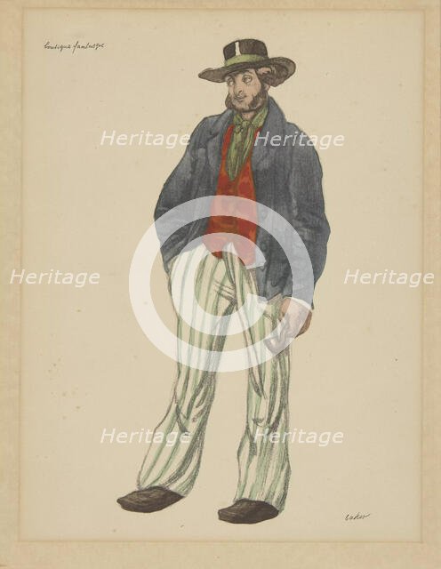 Costume design for the ballet La Boutique Fantasque. Creator: Bakst, Léon (1866-1924).