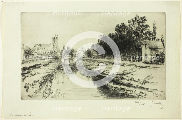 Guardhouse, 1901. Creator: Gustave Leheutre.