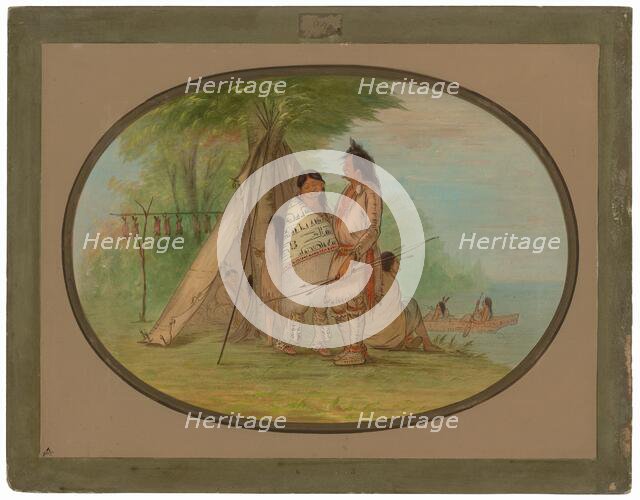 Nayas Indians, 186[2?]. Creator: George Catlin.