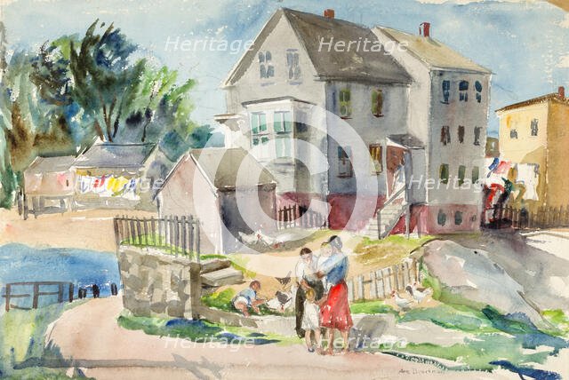 (Landscape), ca. 1943. Creator: Ann Brockman.