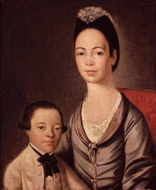 Mrs. Aaron Lopez and Her Son Joshua, between 1772 and 1773. Creator: Gilbert Stuart.