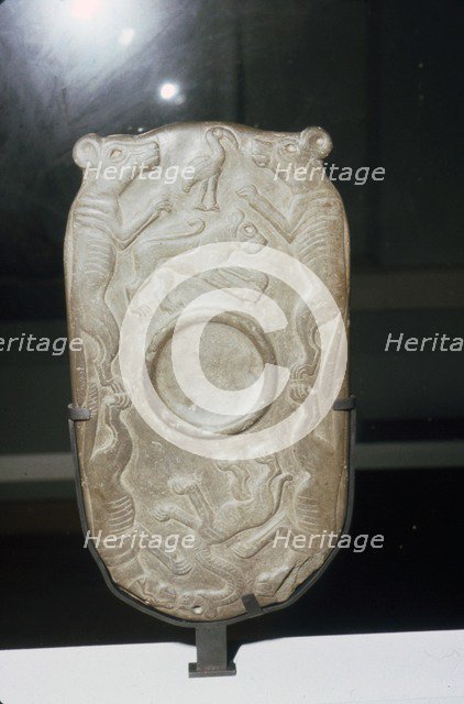 Four Dogs Palette, Ancient Egyptian, late 4th millennium BC Artist: Unknown.