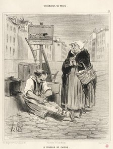 Le Tondeur de chiens, 1842. Creator: Honore Daumier.