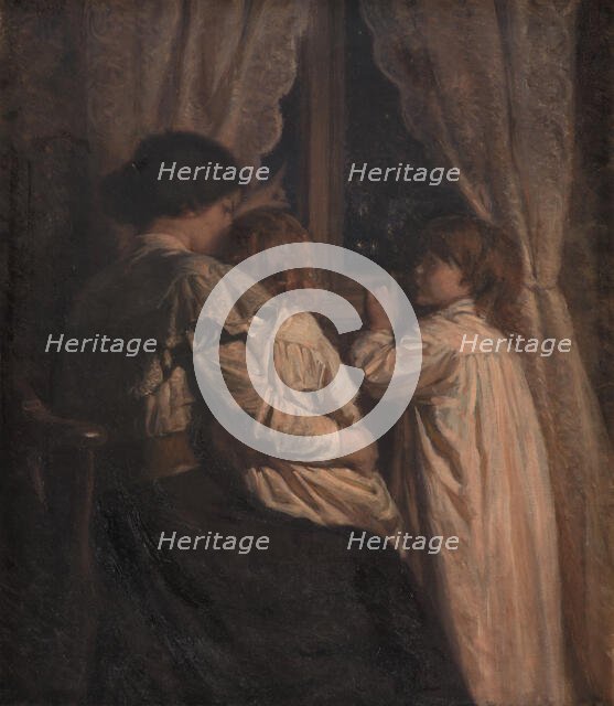 The Children Saying Good Night to their Stars, 1898. Creator: Valdemar Irminger.