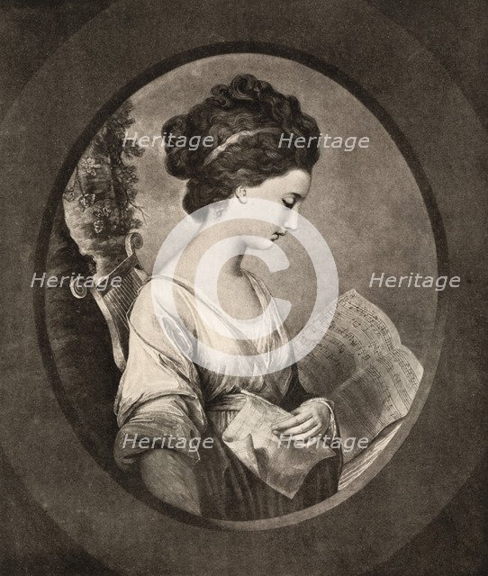 'Miss Stephenson', late 18th century, (1912). Artist: W Dickinson