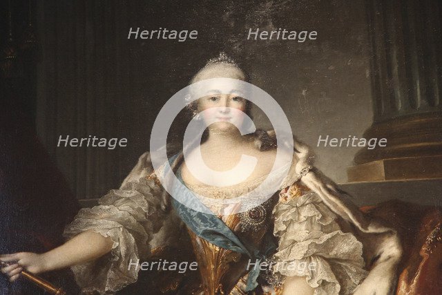 'Portrait of the Empress Elizabeth Petrovna', 1758. Artist: Louis Tocque