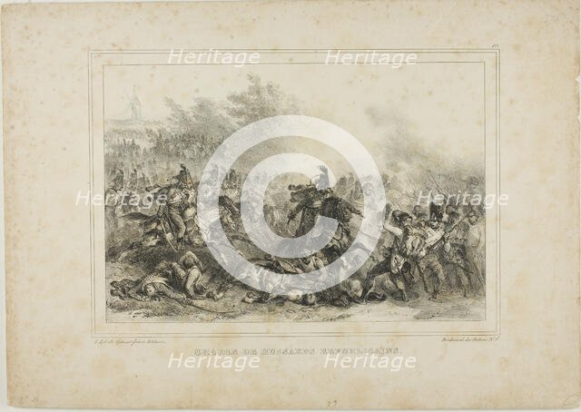 Charge of the Republican Hussards, 1832–33. Creator: Auguste Raffet.