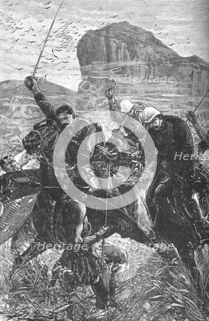 'Isandhlwana: The Dash with the Colours', 1879, (c1880). Artist: Unknown.