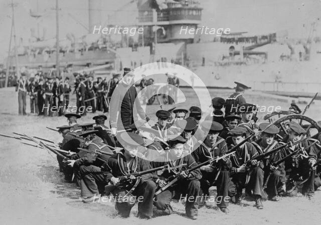 Sailor's shore drill, between c1910 and c1915. Creator: Bain News Service.
