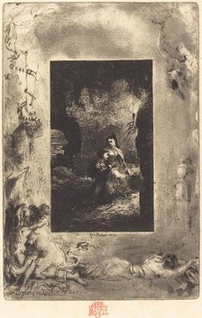 Le Tombeau du Diable (The Devil's Tomb), 1879/1880. Creator: Felix Hilaire Buhot.
