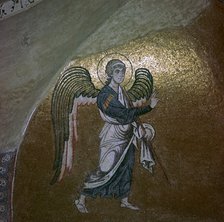 Mosaic detail of the angel Gabriel, 11th century. Artist: Unknown