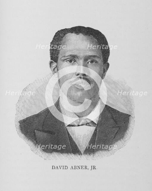 David Abner, Jr., 1887. Creator: Unknown.