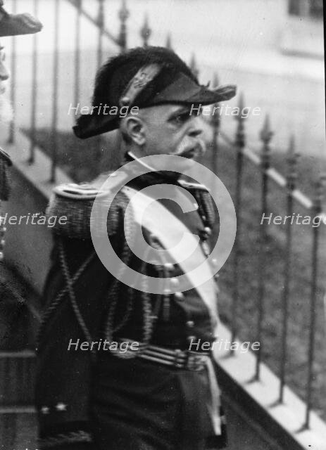 New Years Reception - Major General Frederick Crayton Ainsworth, U.S.A., 1911.  Creator: Harris & Ewing.