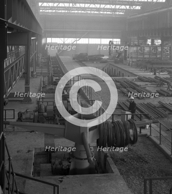 Overview of the bar mill at the Brightside Foundry, Sheffield, South Yorkshire, 1964. Artist: Michael Walters