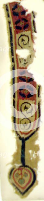 Textile Fragment, Coptic, 6th century. Creator: Unknown.