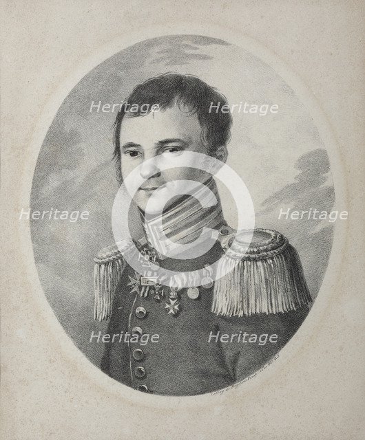 Portrait of the poet Fyodor Nikolayevich Glinka (1786-1880), 1821.