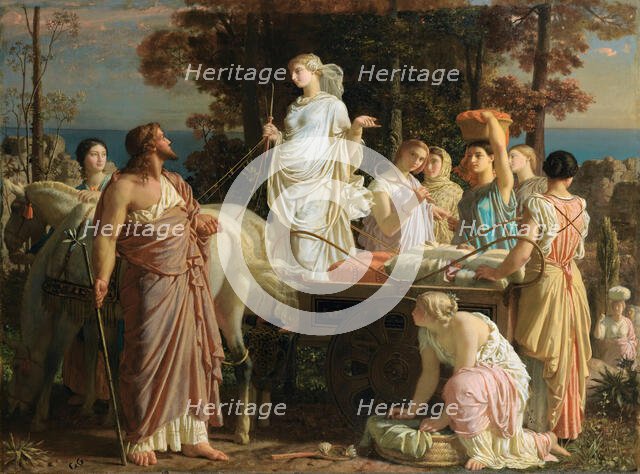 Ulysses and Nausicaa, c. 1853. Creator: Gleyre, Charles (1808-1874).