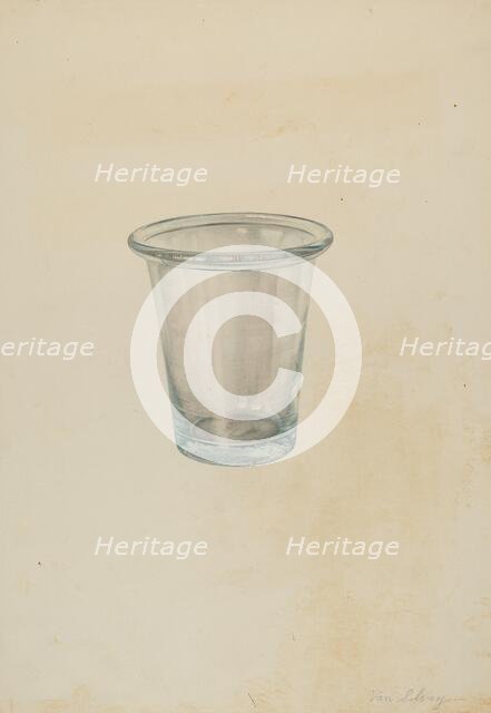 Jelly Tumbler, 1935/1942. Creator: Van Silvay.