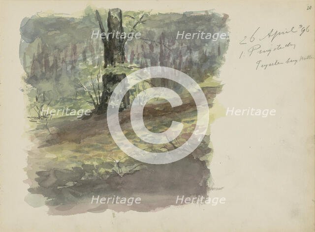 Forest path, 1896. Creator: Christiaan Huidekoper.