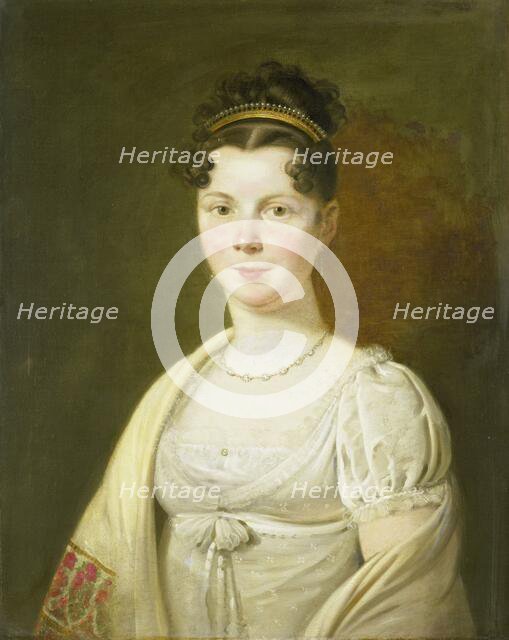 Portrait of Wilhelmina Maria Haack (1786-1857), fourth Wife of Gerrit Verdooren, 1814-1820. Creator: Adriaan De Lelie.