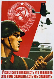 'The Soviet People know how to Defend', 1937. Artist: Unknown