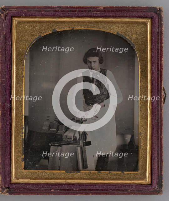 Untitled (Portrait of a Carpenter), 1850. Creator: Unknown.