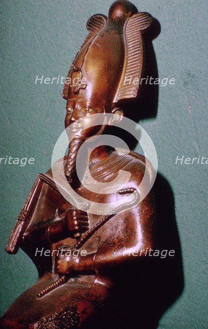 Egyptian statuette of Osiris. Artist: Unknown