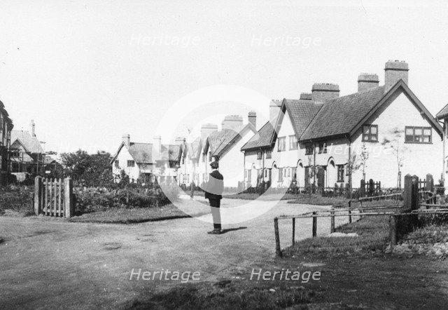 View of houses in New Earswick, York, Yorkshire, 1910. Artist: Unknown