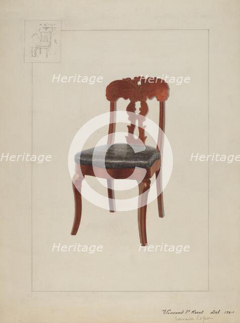 Chair, c. 1937. Creator: Edward L Loper.