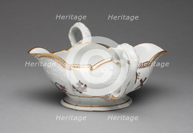 Sauceboat from the St. Andrew Service, Germany, 1744/55. Creator: Meissen Porcelain.