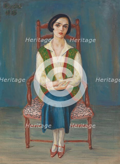 Bulgarian woman , 1925. Creator: Nils Dardel.