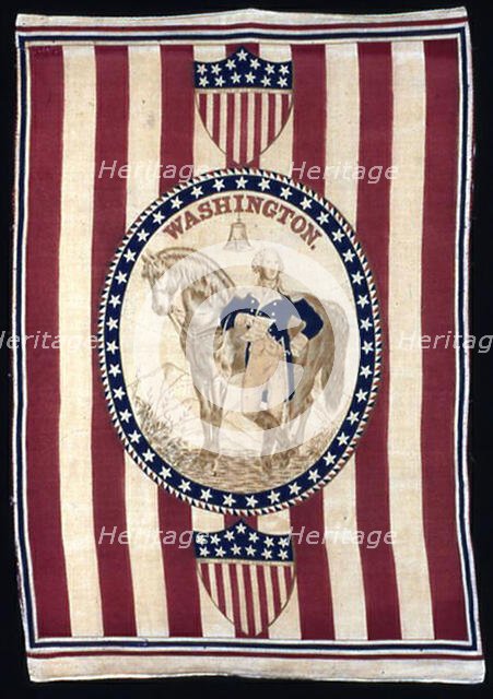 Handkerchief, United States, c. 1876. Creator: Unknown.