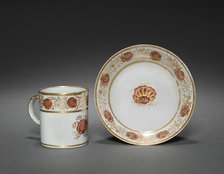 Cup from Oliver Wolcott, Jr. Tea Service (2 of 6), 1785-1805. Creator: Unknown.