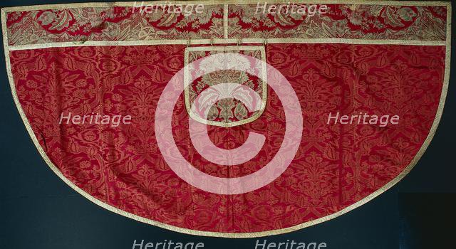 Priest's Red Cope, Orphrey and Hood, late 1500s - early 1600s. Creator: Unknown.